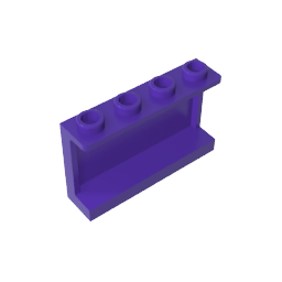 GDS-787 - Panel 1 x 4 x 2 with Side Supports - Hollow Studs