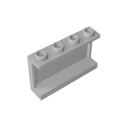 GDS-787 - Panel 1 x 4 x 2 with Side Supports - Hollow Studs