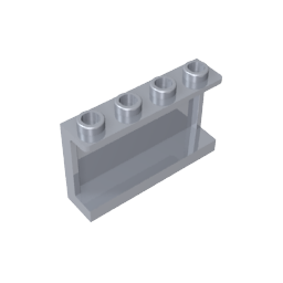 GDS-787 - Panel 1 x 4 x 2 with Side Supports - Hollow Studs