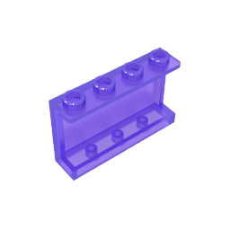 GDS-787 - Panel 1 x 4 x 2 with Side Supports - Hollow Studs