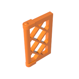 GDS-790 - Window 1 x 2 x 3 Pane Latticed with Thick Corner Tabs