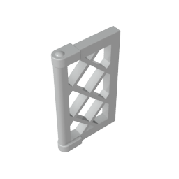 GDS-790 - Window 1 x 2 x 3 Pane Latticed with Thick Corner Tabs