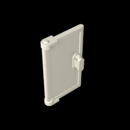 GDS-793 - Door 1 x 2 x 3 with Vertical Handle, New Mold for Tabless Frames