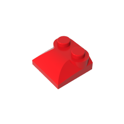 GDS-800 - Brick Curved 2 x 2 x 2/3 Two Studs and Curved Slope End