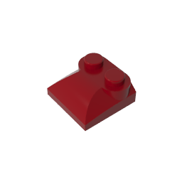 GDS-800 - Brick Curved 2 x 2 x 2/3 Two Studs and Curved Slope End