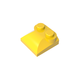 GDS-800 - Brick Curved 2 x 2 x 2/3 Two Studs and Curved Slope End