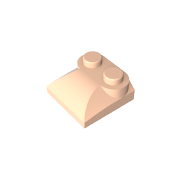 GDS-800 - Brick Curved 2 x 2 x 2/3 Two Studs and Curved Slope End