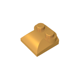 GDS-800 - Brick Curved 2 x 2 x 2/3 Two Studs and Curved Slope End