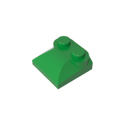 GDS-800 - Brick Curved 2 x 2 x 2/3 Two Studs and Curved Slope End