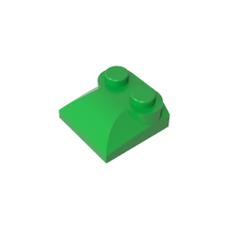 GDS-800 - Brick Curved 2 x 2 x 2/3 Two Studs and Curved Slope End