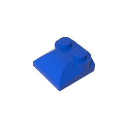 GDS-800 - Brick Curved 2 x 2 x 2/3 Two Studs and Curved Slope End