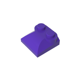 GDS-800 - Brick Curved 2 x 2 x 2/3 Two Studs and Curved Slope End