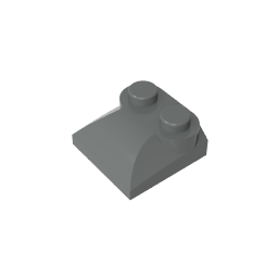 GDS-800 - Brick Curved 2 x 2 x 2/3 Two Studs and Curved Slope End