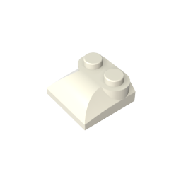 GDS-800 - Brick Curved 2 x 2 x 2/3 Two Studs and Curved Slope End