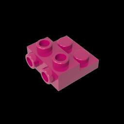 GDS-801 - Plate Special 2 x 2 x 0.667 with Two Studs On Side and Two Raised