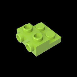 GDS-801 - Plate Special 2 x 2 x 0.667 with Two Studs On Side and Two Raised