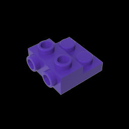 GDS-801 - Plate Special 2 x 2 x 0.667 with Two Studs On Side and Two Raised