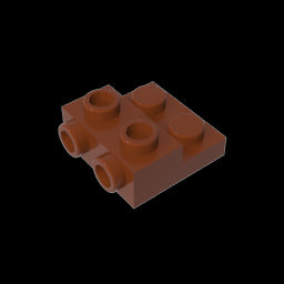 GDS-801 - Plate Special 2 x 2 x 0.667 with Two Studs On Side and Two Raised