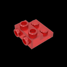 GDS-801 - Plate Special 2 x 2 x 0.667 with Two Studs On Side and Two Raised