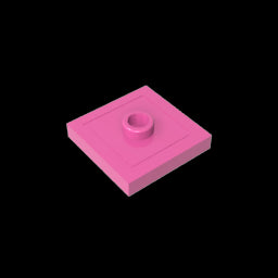 GDS-805 - Plate Special 2 x 2 with Groove and Center Stud (Jumper)