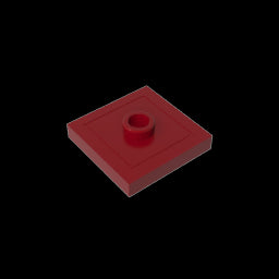 GDS-805 - Plate Special 2 x 2 with Groove and Center Stud (Jumper)