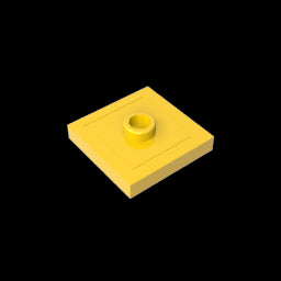 GDS-805 - Plate Special 2 x 2 with Groove and Center Stud (Jumper)