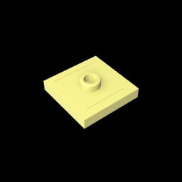 GDS-805 - Plate Special 2 x 2 with Groove and Center Stud (Jumper)
