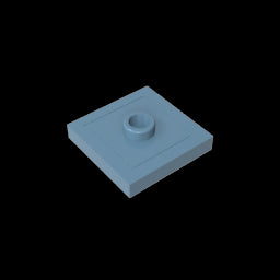 GDS-805 - Plate Special 2 x 2 with Groove and Center Stud (Jumper)