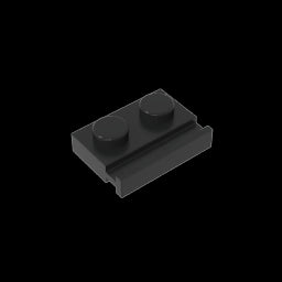 GDS-806 - Plate Special 1 x 2 with Door Rail