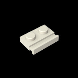 GDS-806 - Plate Special 1 x 2 with Door Rail