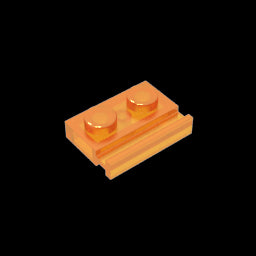 GDS-806 - Plate Special 1 x 2 with Door Rail