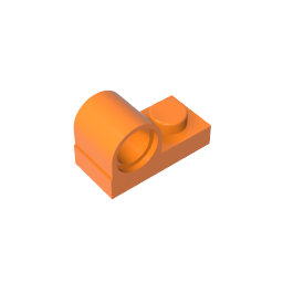 GDS-811 - Plate Special 1 x 2 with Pin Hole on Top