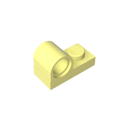 GDS-811 - Plate Special 1 x 2 with Pin Hole on Top