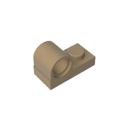 GDS-811 - Plate Special 1 x 2 with Pin Hole on Top