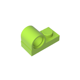 GDS-811 - Plate Special 1 x 2 with Pin Hole on Top