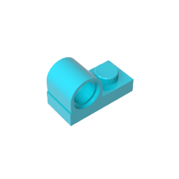 GDS-811 - Plate Special 1 x 2 with Pin Hole on Top