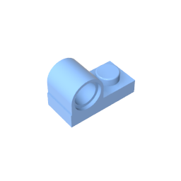 GDS-811 - Plate Special 1 x 2 with Pin Hole on Top