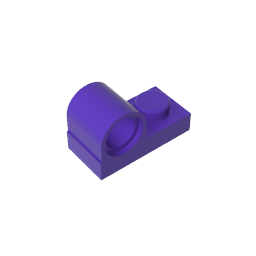 GDS-811 - Plate Special 1 x 2 with Pin Hole on Top