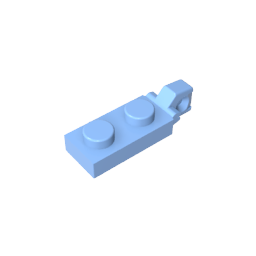 GDS-820 - Hinge Plate 1 x 2 Locking with 1 Finger On End, without Groove