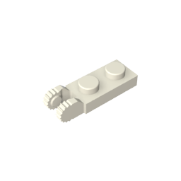 GDS-821 - Hinge Plate 1 x 2 Locking with 2 Fingers On End, with Groove