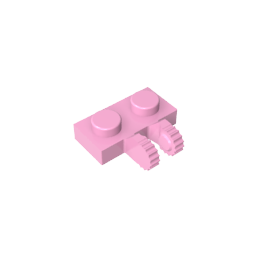 GDS-823 - Hinge Plate 1 x 2 Locking with 2 Fingers on Side, 9 Teeth