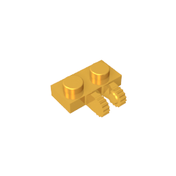 GDS-823 - Hinge Plate 1 x 2 Locking with 2 Fingers on Side, 9 Teeth