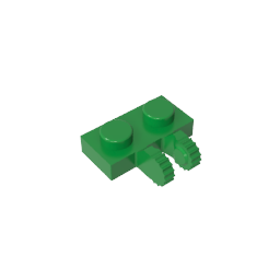 GDS-823 - Hinge Plate 1 x 2 Locking with 2 Fingers on Side, 9 Teeth