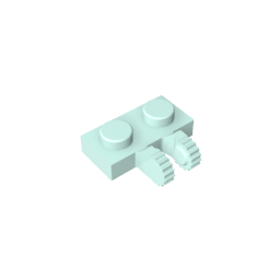 GDS-823 - Hinge Plate 1 x 2 Locking with 2 Fingers on Side, 9 Teeth