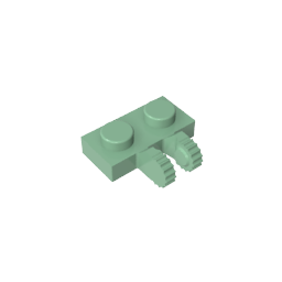 GDS-823 - Hinge Plate 1 x 2 Locking with 2 Fingers on Side, 9 Teeth
