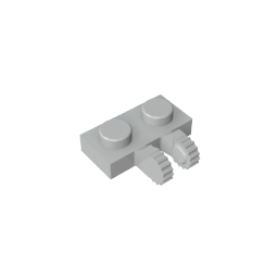 GDS-823 - Hinge Plate 1 x 2 Locking with 2 Fingers on Side, 9 Teeth