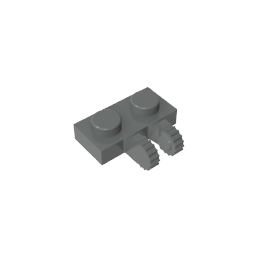 GDS-823 - Hinge Plate 1 x 2 Locking with 2 Fingers on Side, 9 Teeth