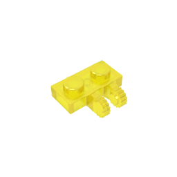 GDS-823 - Hinge Plate 1 x 2 Locking with 2 Fingers on Side, 9 Teeth