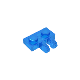 GDS-823 - Hinge Plate 1 x 2 Locking with 2 Fingers on Side, 9 Teeth