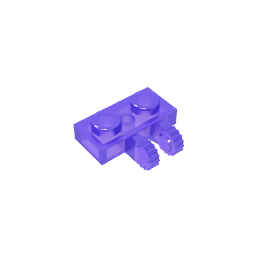 GDS-823 - Hinge Plate 1 x 2 Locking with 2 Fingers on Side, 9 Teeth